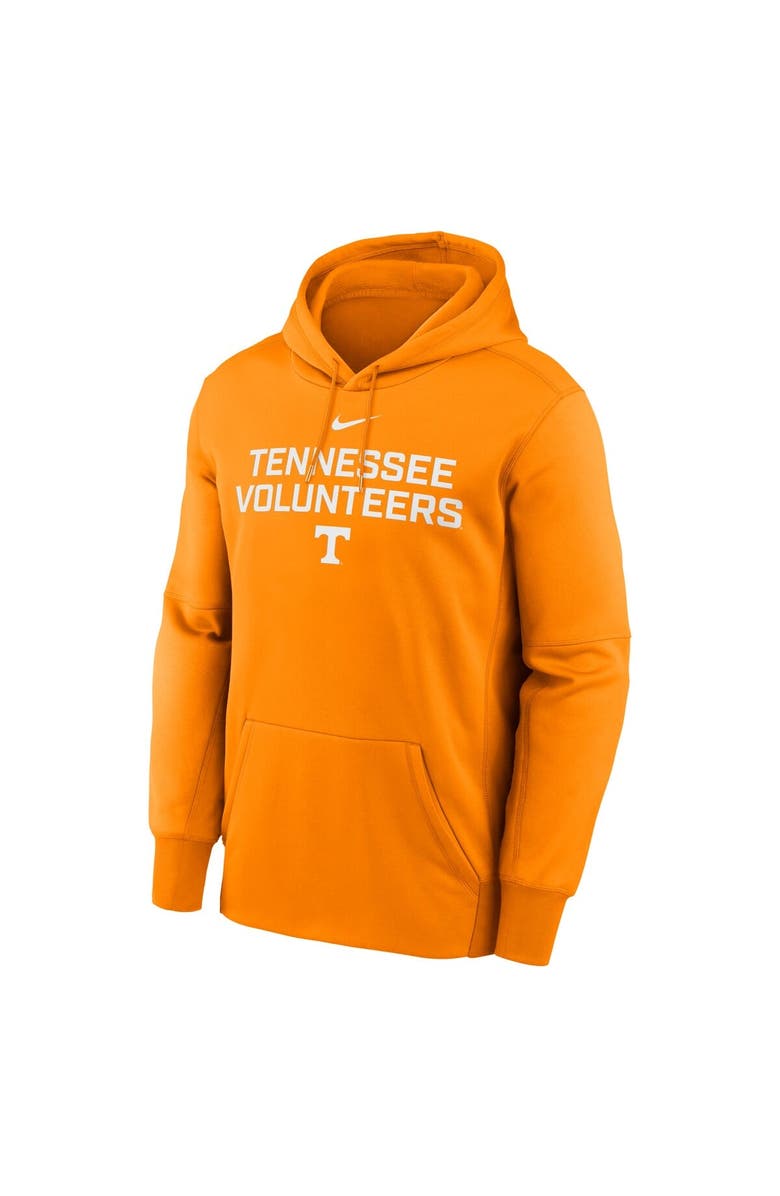 Nike Men's Nike Tennessee Orange Tennessee Volunteers Team Stacked Performance Pullover Hoodie, Alternate, color, Tennessee Orange