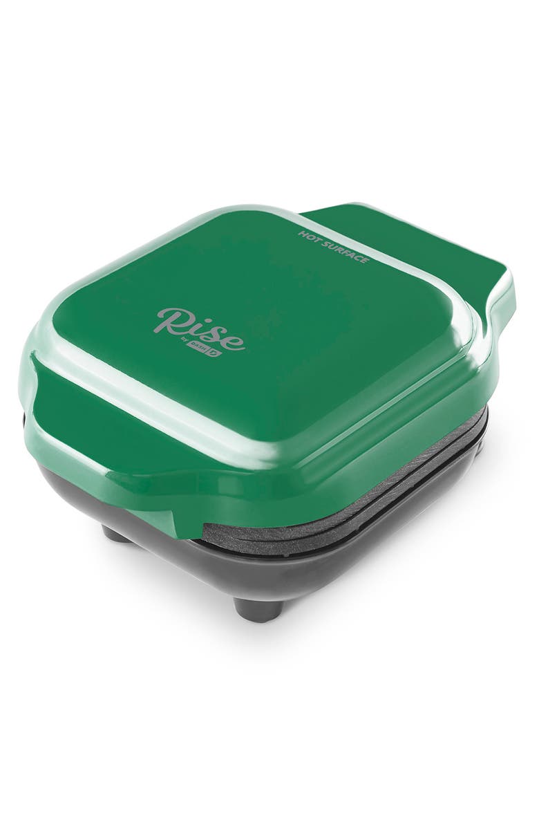 Dash Gingerbread Mini Waffle Maker, Alternate, color, Green