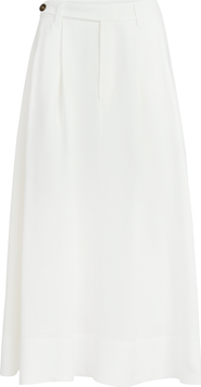 Brunello Cucinelli Twill sartorial skirt with monili