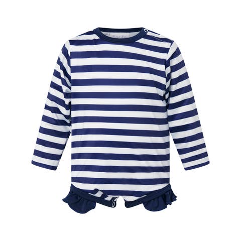 Breton Stripe Frill Rashguard