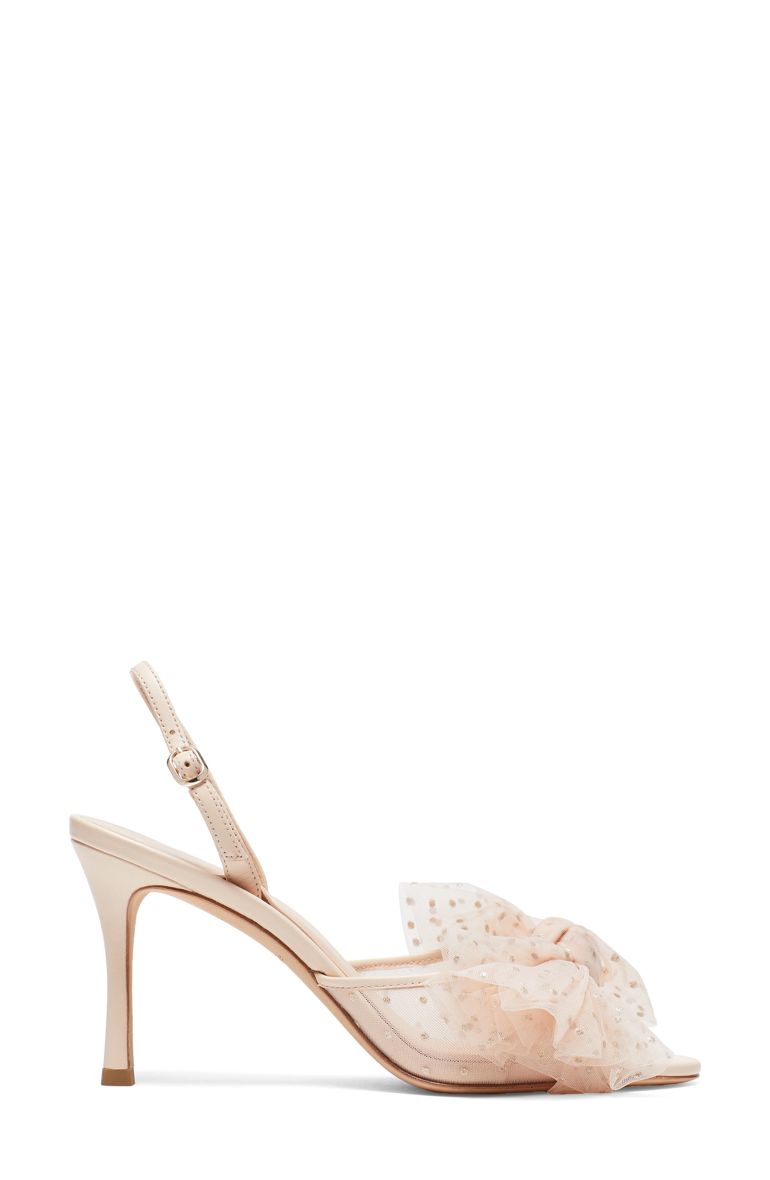 bridal sparkle slingback sandal, Alternate, color, ROSE BUD FABRIC