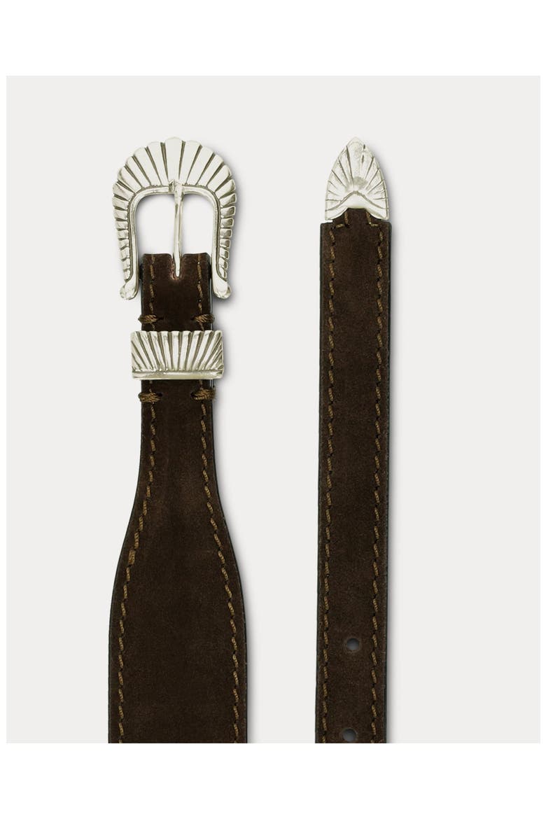 Nevada Silver Buckle Belt, Alternate, color, Brown