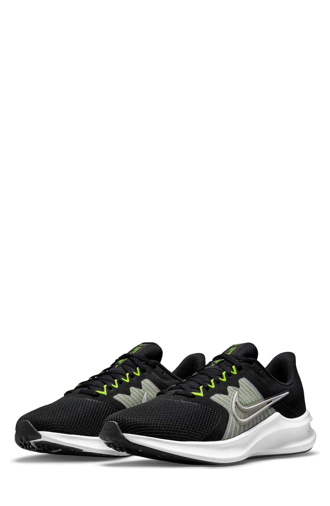 Downshifter 11 Running Sneaker, Main, color, 003 BLACK/PTNDST