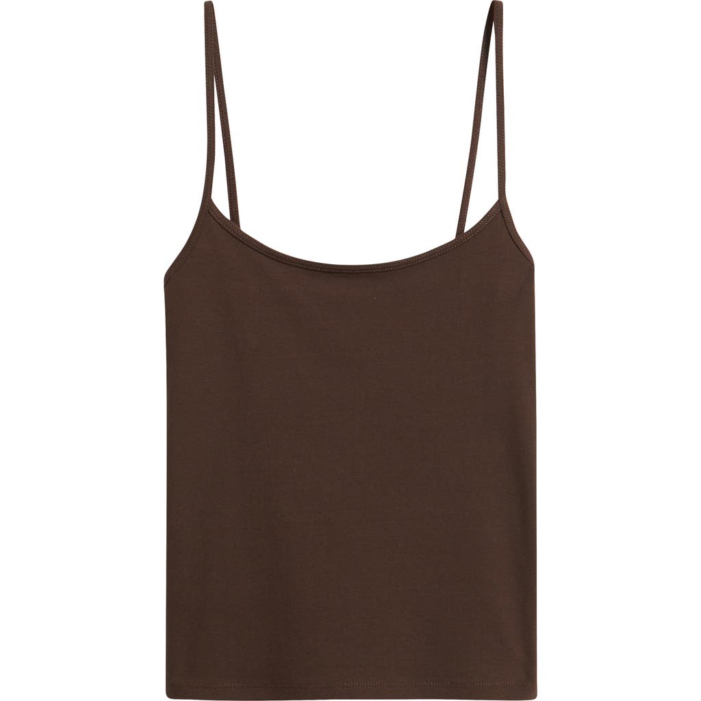 Bp. Core Stretch Cotton Camisole In Brown