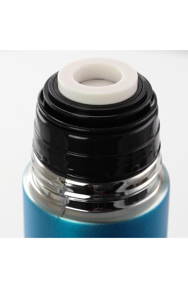 MR COFFEE Luster Javelin 4 Piece 16 Ounce Stainless Steel Thermal Travel Bottle Set, Alternate, color, Blue