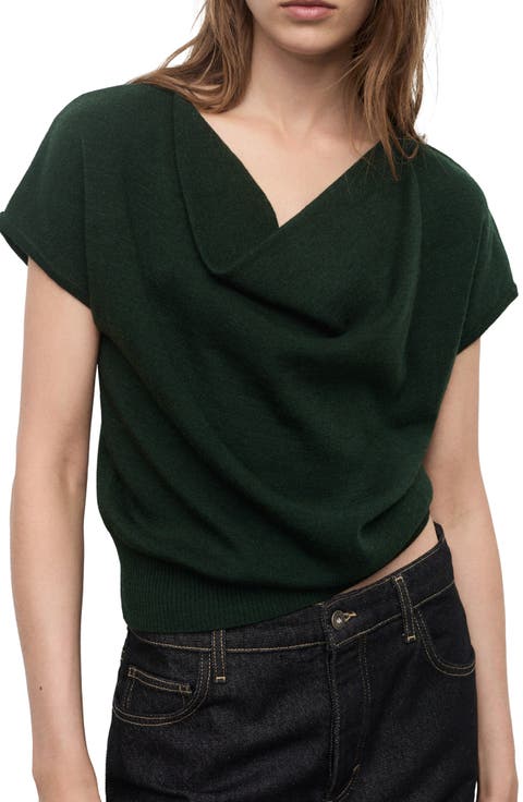 Drape Crop Sweater