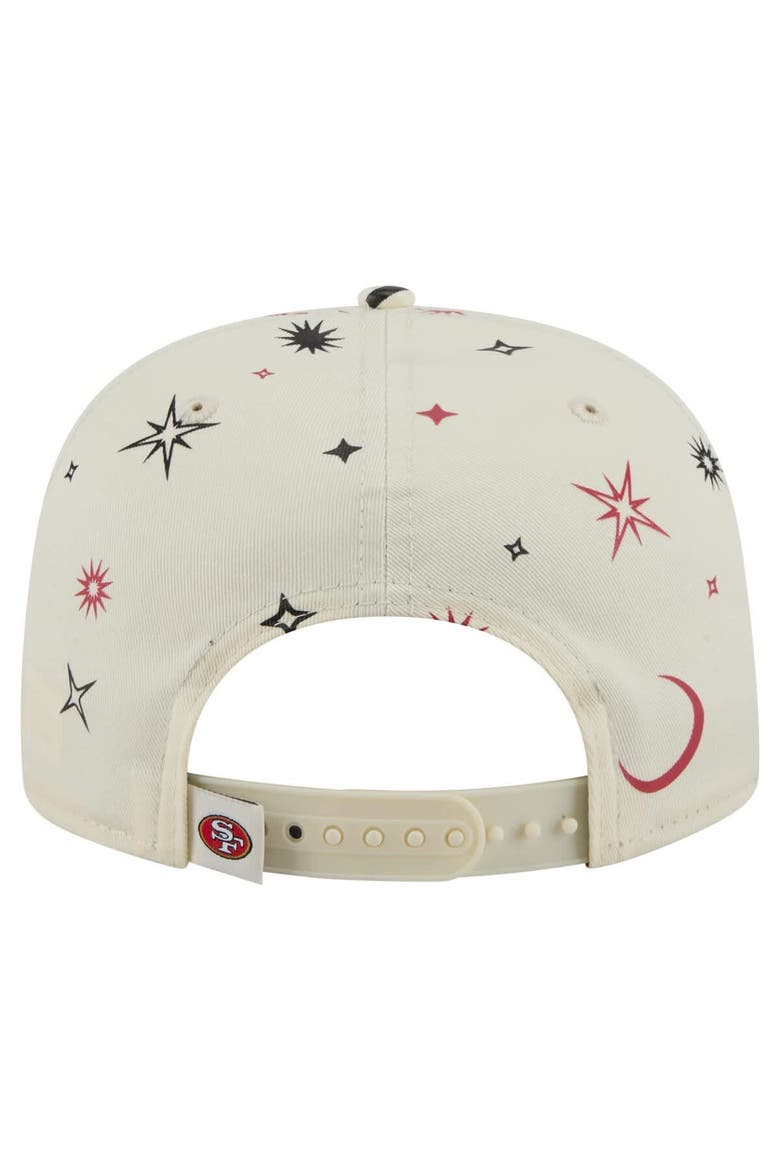 Men's New Era Cream San Francisco 49ers Celestial Golfer Adjustable Hat, Alternate, color, Cream