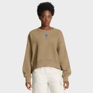 Jordan Brand Women's Jordan Brand Tan UCLA Bruins Oversized Phoenix 2-Hit Pullover Sweatshirt
