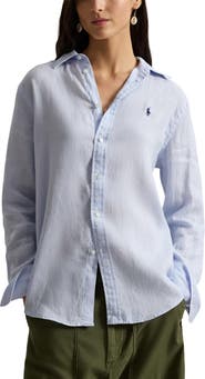 Polo Ralph Lauren Classic Fit Linen Button-Up Shirt