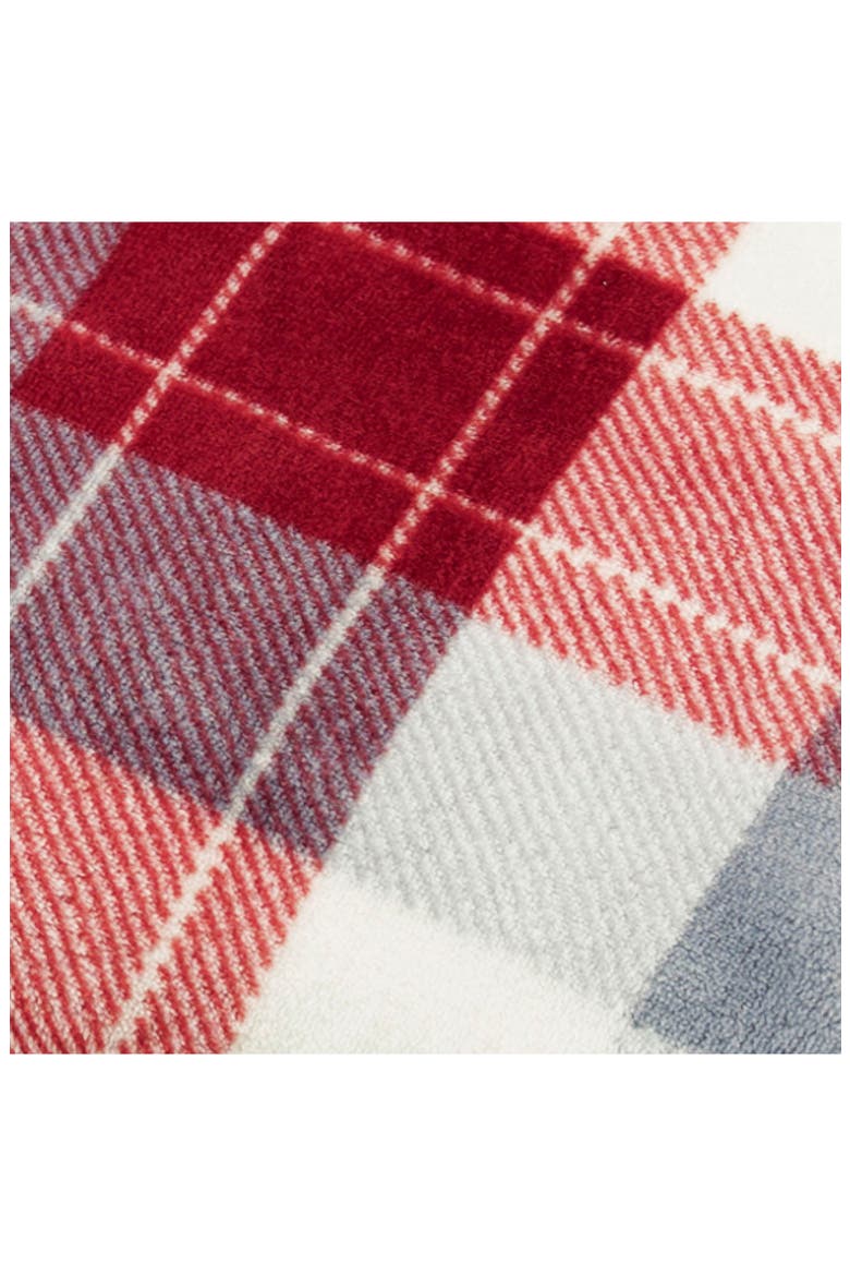 Bluff Plaid Print Ultra Soft Throw Blanket, Alternate, color, RED MD GREY