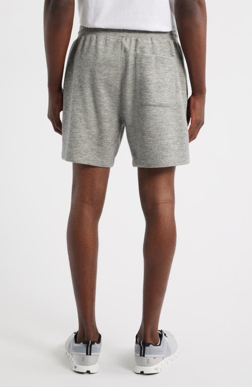 Zella Waffle Knit Shorts In Gray