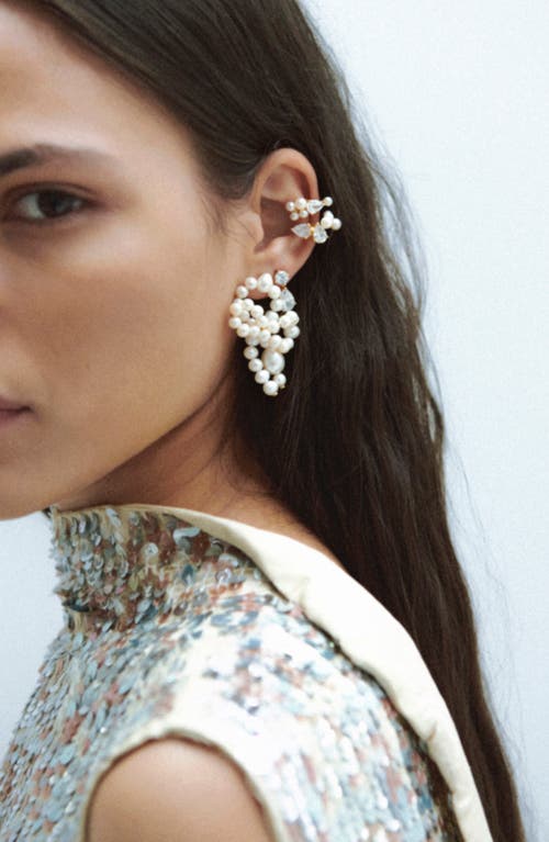 Completedworks Freshwater Pearl Drop Earrings In White