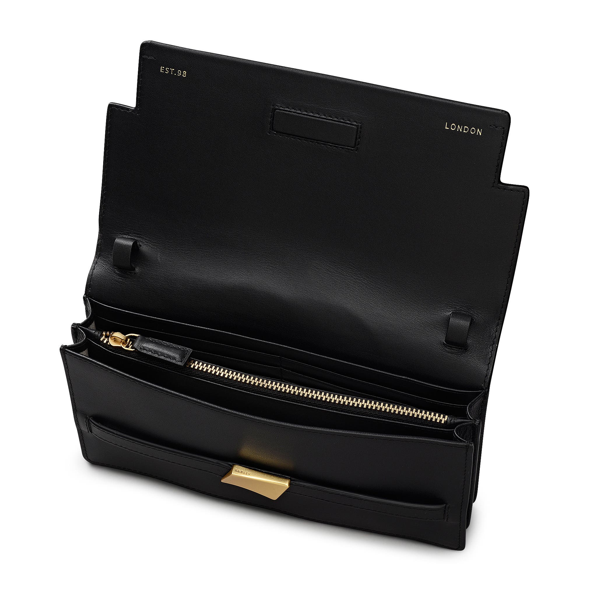 Radley The Christina Mini Flapover Shoulder Bag, Alternate, color, Black