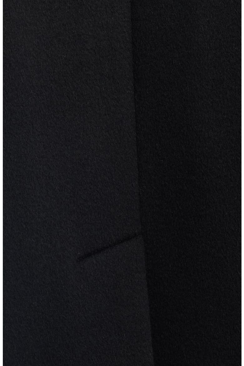 Wool & Cashmere Blend Reefer Coat, Alternate, color, BLACK