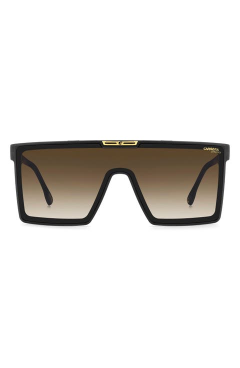 99mm Oversize Gradient Shield Sunglasses