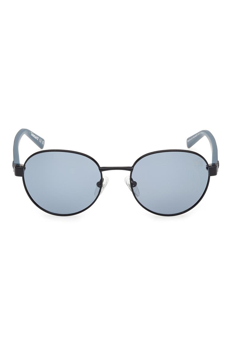 50mm Sunglasses, Main, color, SHINY BLACK / SMOKE POLARIZED