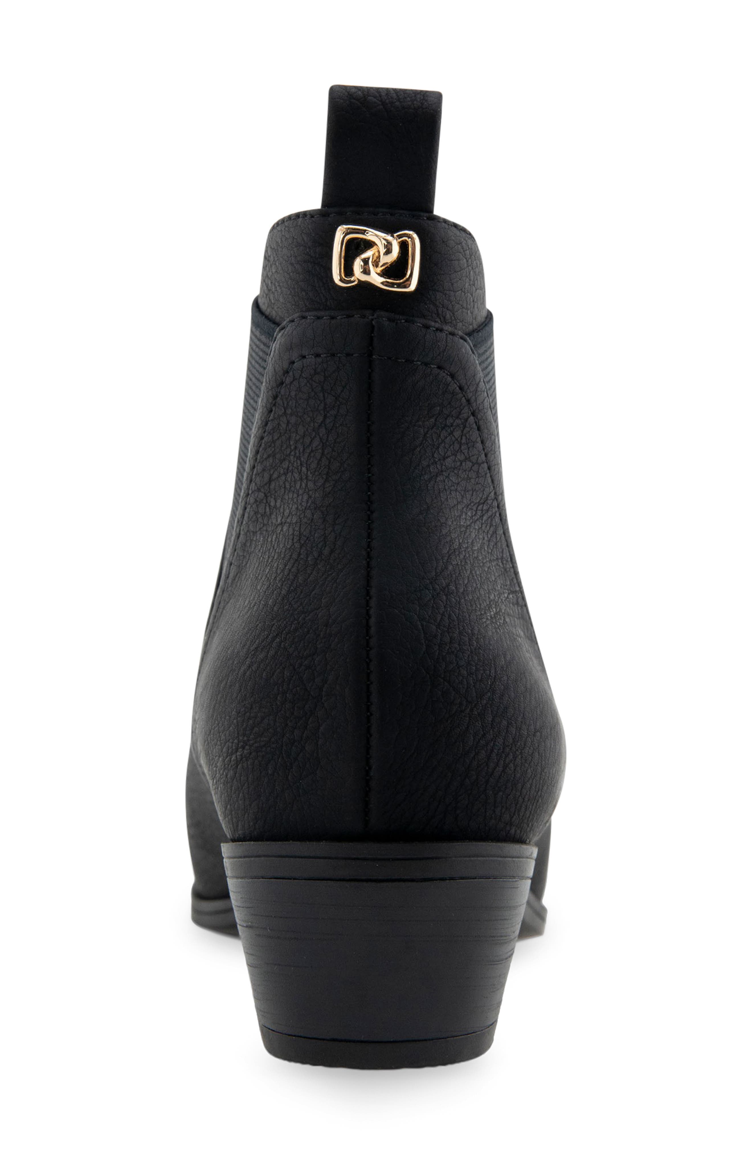 Aerosoles Caddie Chelsea Boot, Alternate, color, Black Grainy Faux Leather