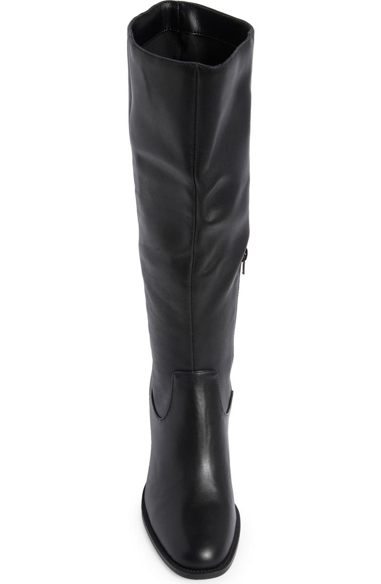 Steve Madden Jova Knee High Boot, Alternate, color, Black Leather