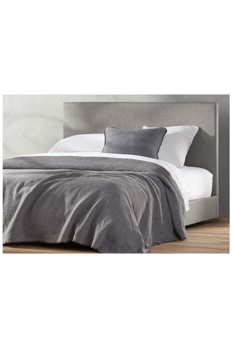 Cozy Organic Cotton Blanket, Main, color, CHARCOAL