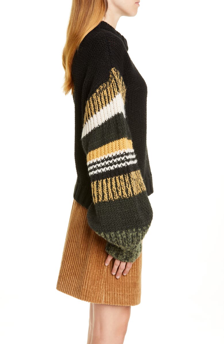 Baum und Pferdgarten Claudine Stripe Sleeve Sweater, Alternate, color, 