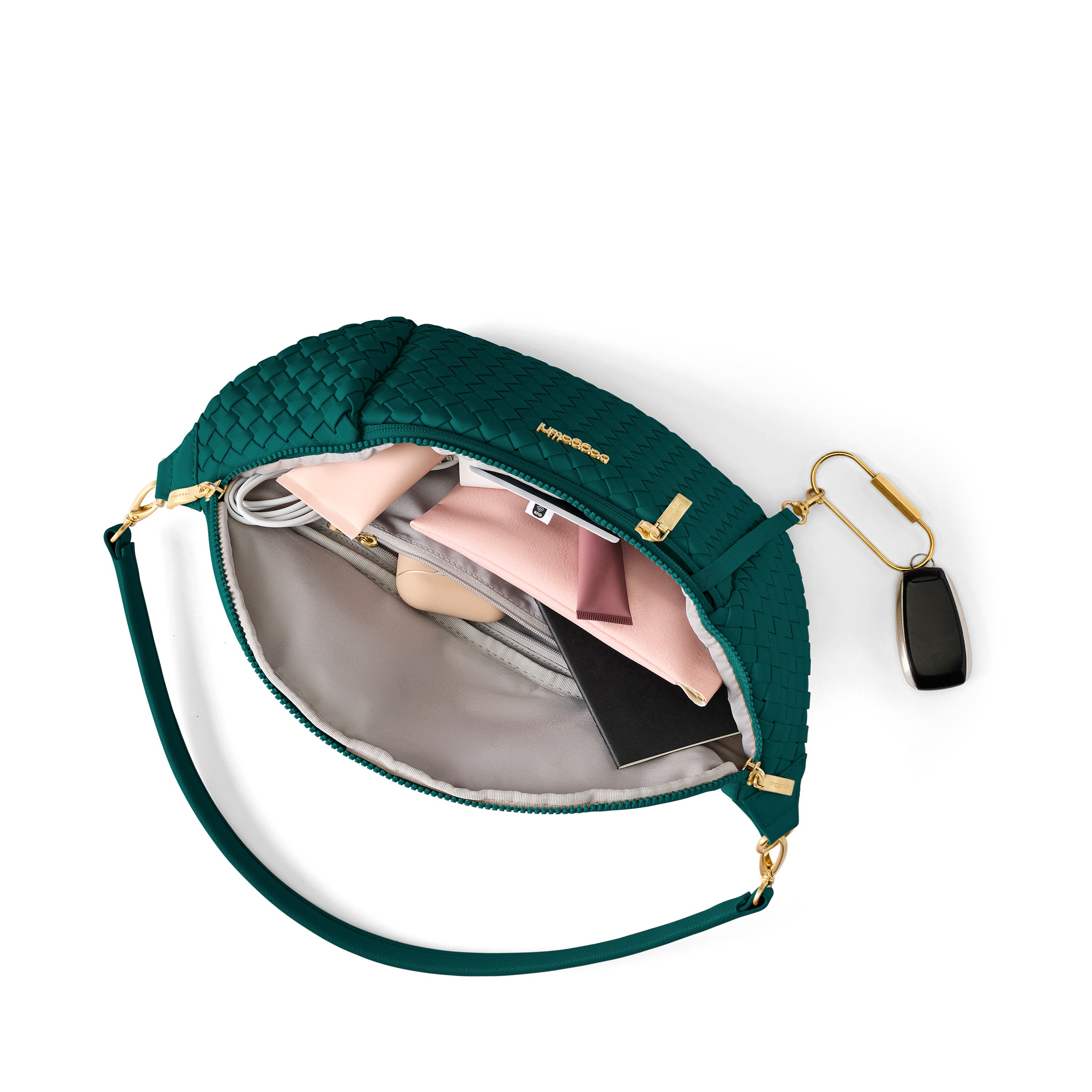 Stanton Woven Crossbody, Alternate, color, JADE WOVEN TWILL
