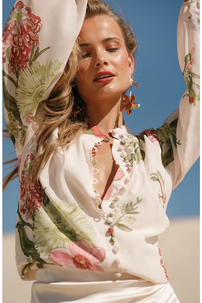 Marni Floral Button-Up Shirt, Alternate, color, NATIVE FLORA