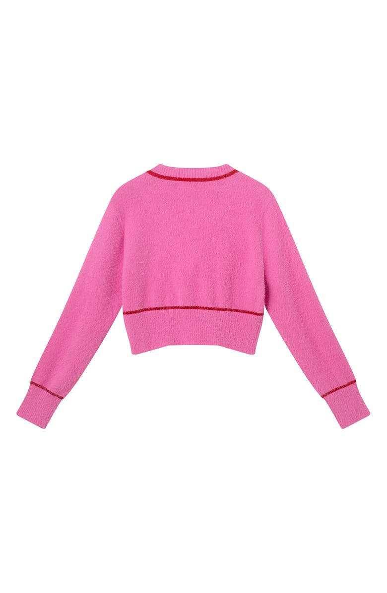 Andy & Evan Kids' Bow Cardigan, Alternate, color, Pink Eyelash