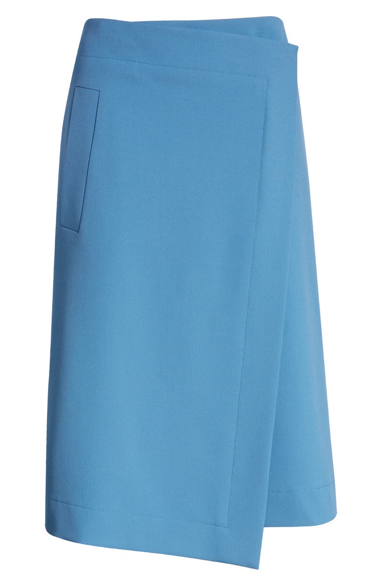 BOSS Vollemo Wrap Front A-Line Midi Skirt, Alternate, color, 