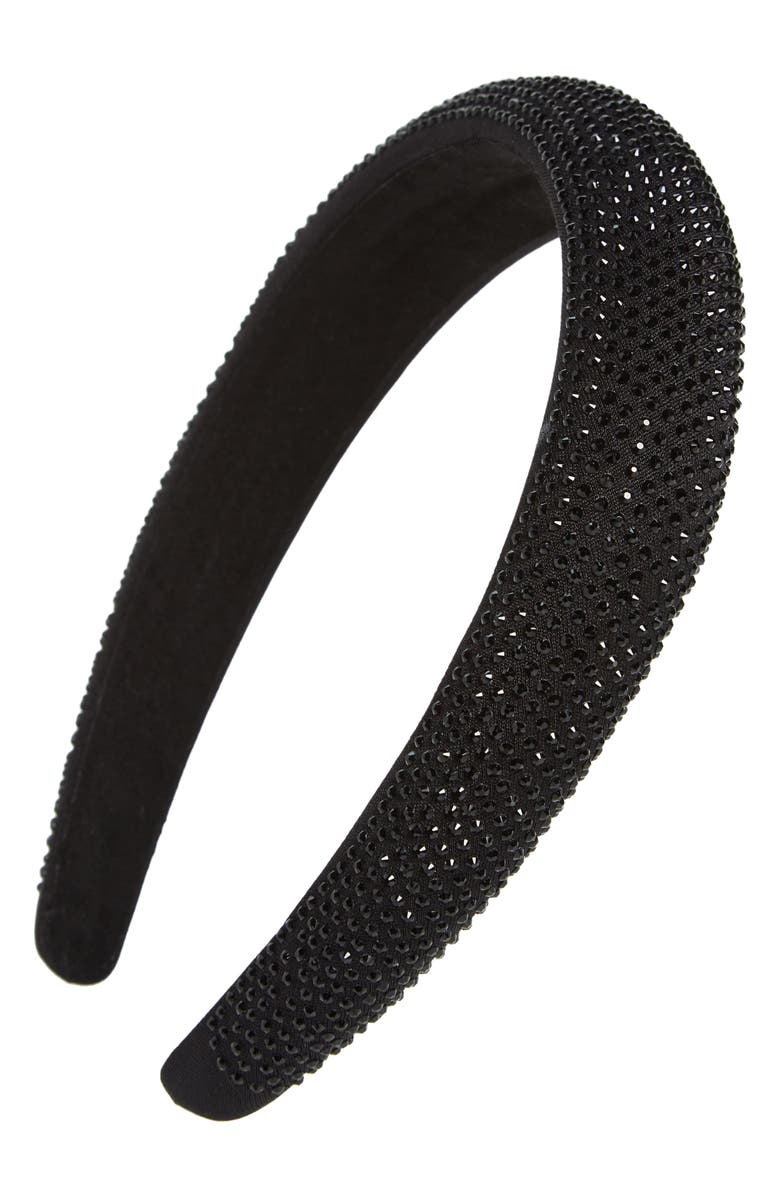 Tasha Crystal Padded Headband, Main, color,