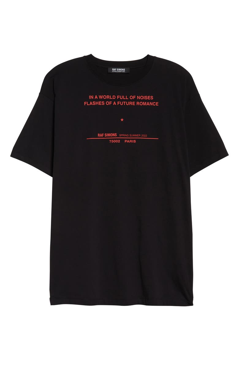 Raf Simons Tour Oversize Graphic Tee, Alternate, color,