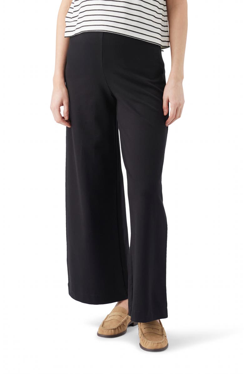 Ripe Maternity Isha Wide Leg Pant, Main, color, Black