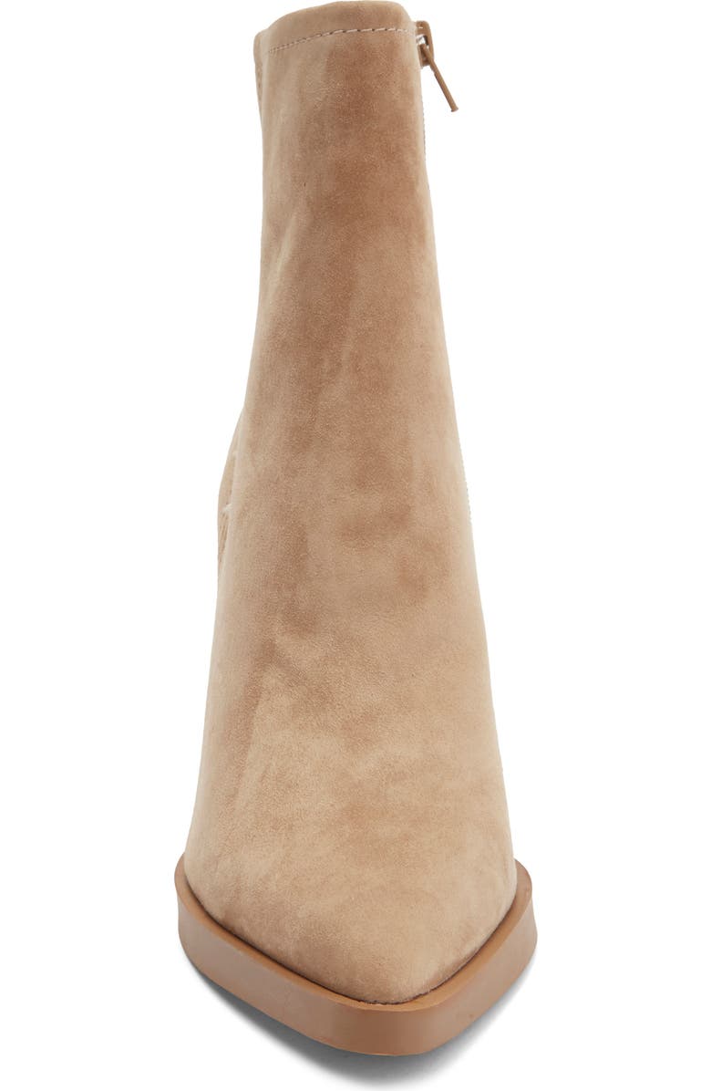 Steve Madden Harden Pointed Toe Bootie, Alternate, color, Sand Suede
