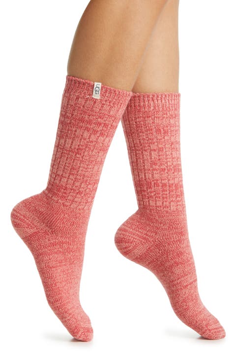 Ribbed Crew Socks