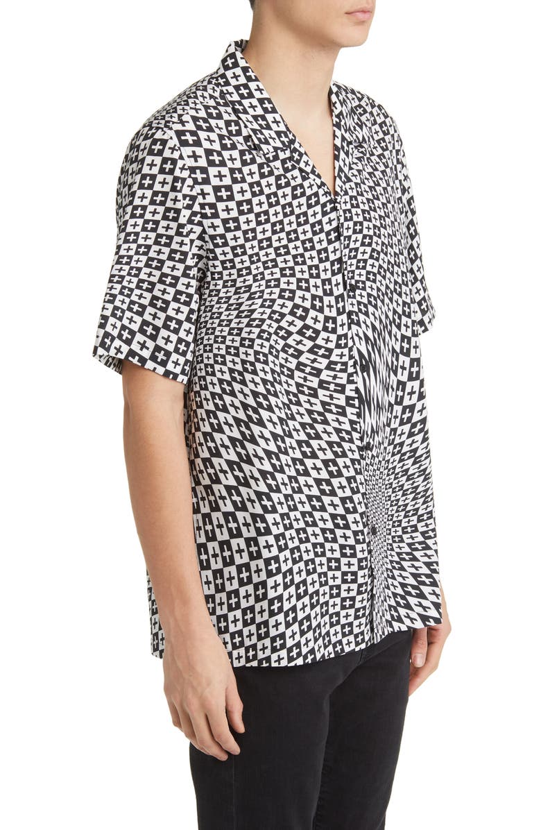 Ksubi Check Out Resort Short Sleeve Button-Up Shirt, Alternate, color,