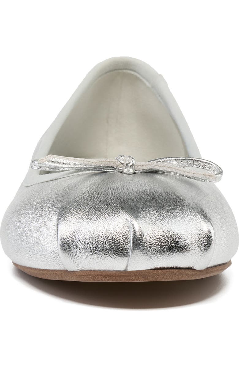 Grace Footwear Reims Ballerina Flat, Alternate, color, Silver