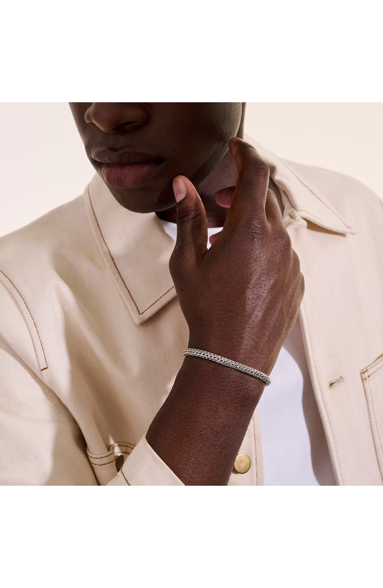 John Hardy Hook Clasp Bracelet, Sterling Silver, 5mm, Alternate, color, Silver