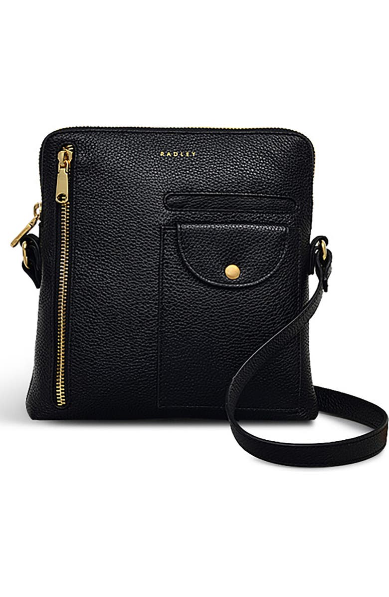 Radley Ridge Park Small Zip Crossbody Bag, Main, color, Black