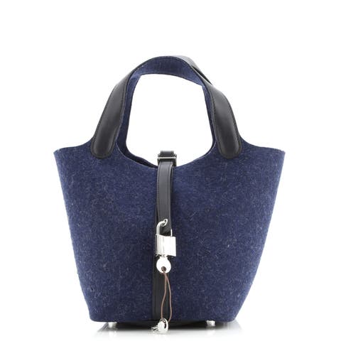 Picotin Lock Bag Felt with Leather PM