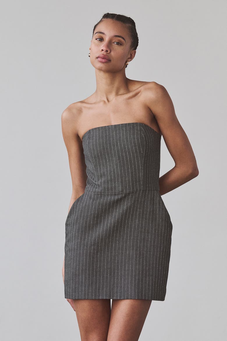 Benita Mini Dress, Alternate, color, Grey
