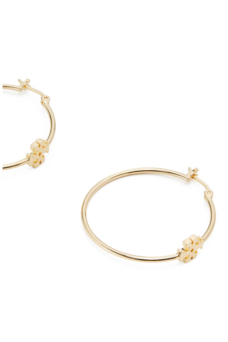 Eleanor Hoop Earrings, Alternate, color, TORY GOLD