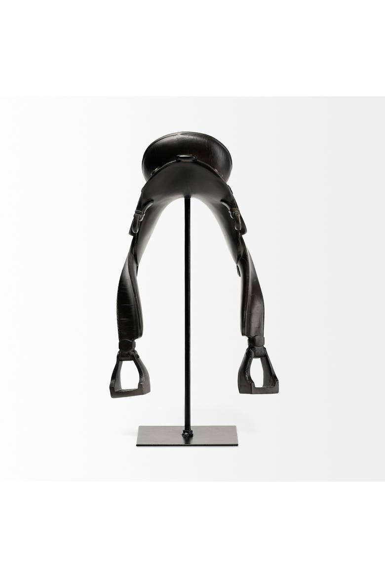 Colt Equestrian-Inspired Horse Saddle, Alternate, color, Black
