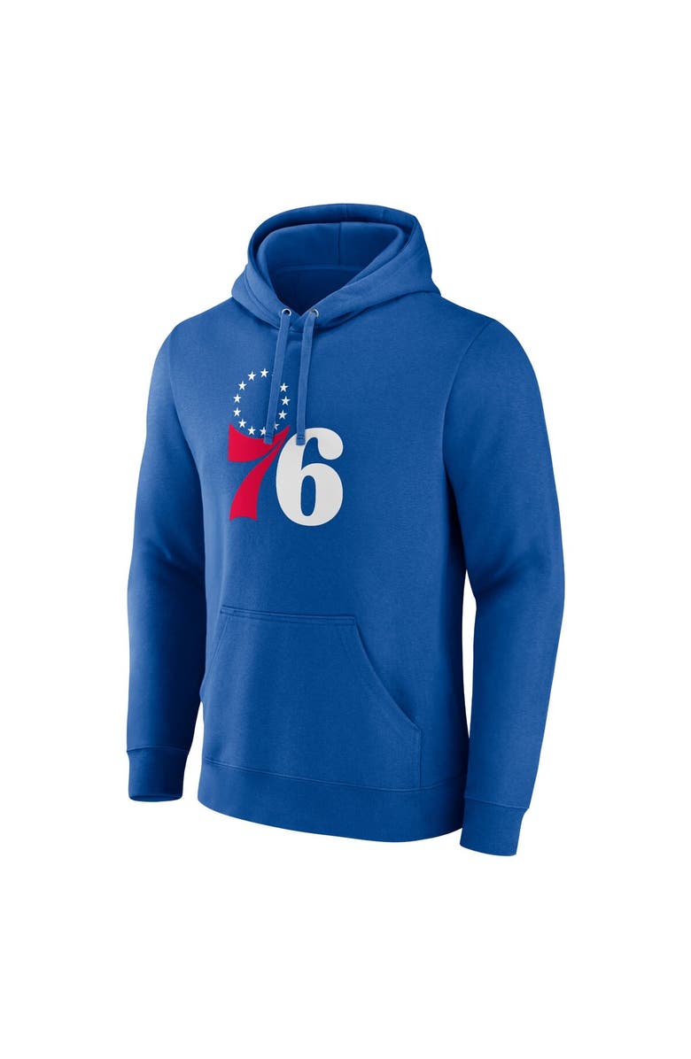 FANATICS Men's Fanatics Branded  Royal Philadelphia 76ers Primary Logo Pullover Hoodie, Alternate, color, 
