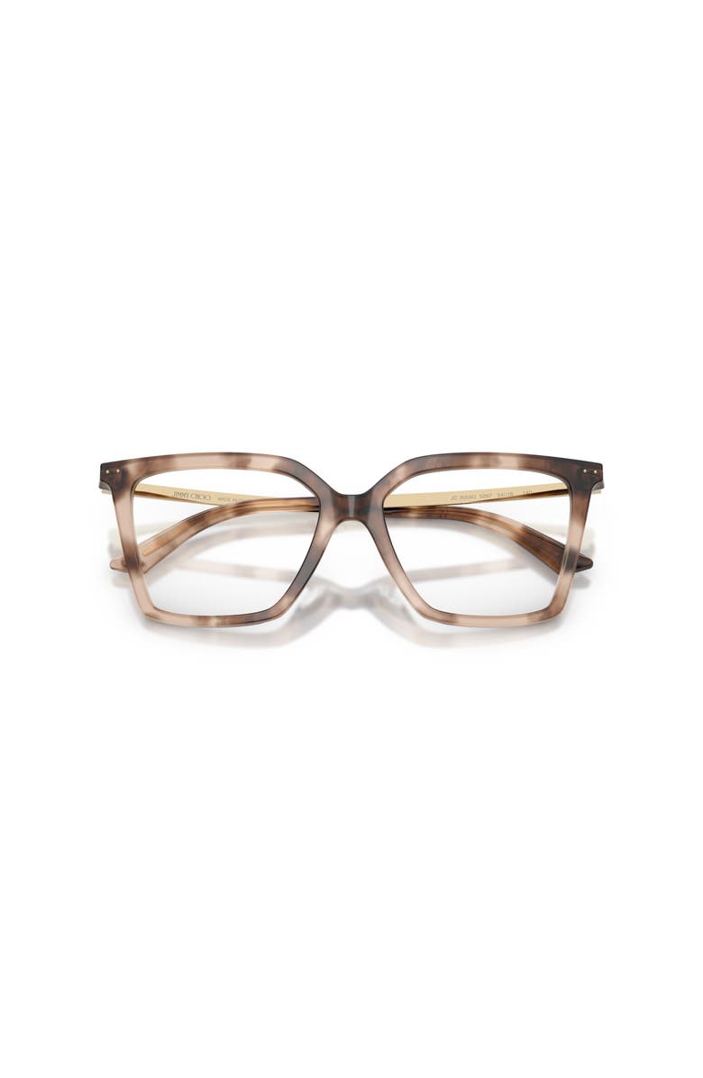 Jimmy Choo 54mm Cat Eye optical glasses, Alternate, color, Tortoise