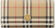 Burberry Check Continental Wallet