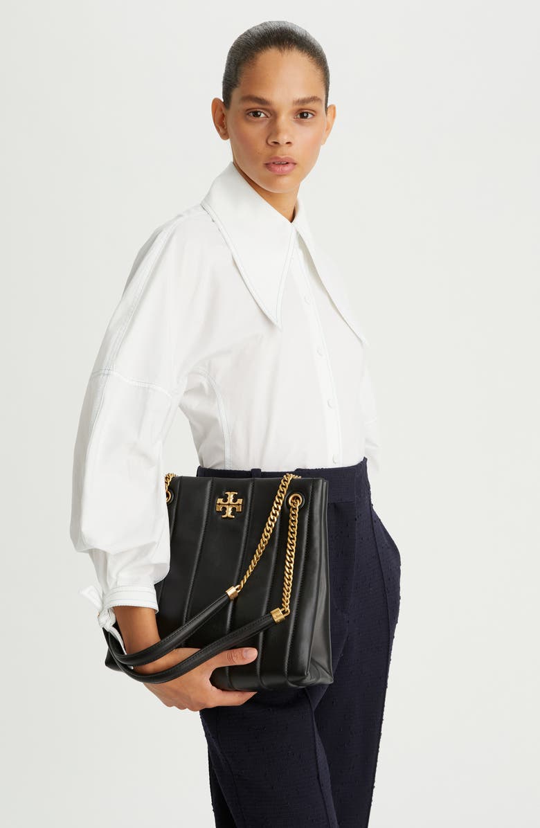 Tory Burch Kira Quilted Leather Tote, Alternate, color,