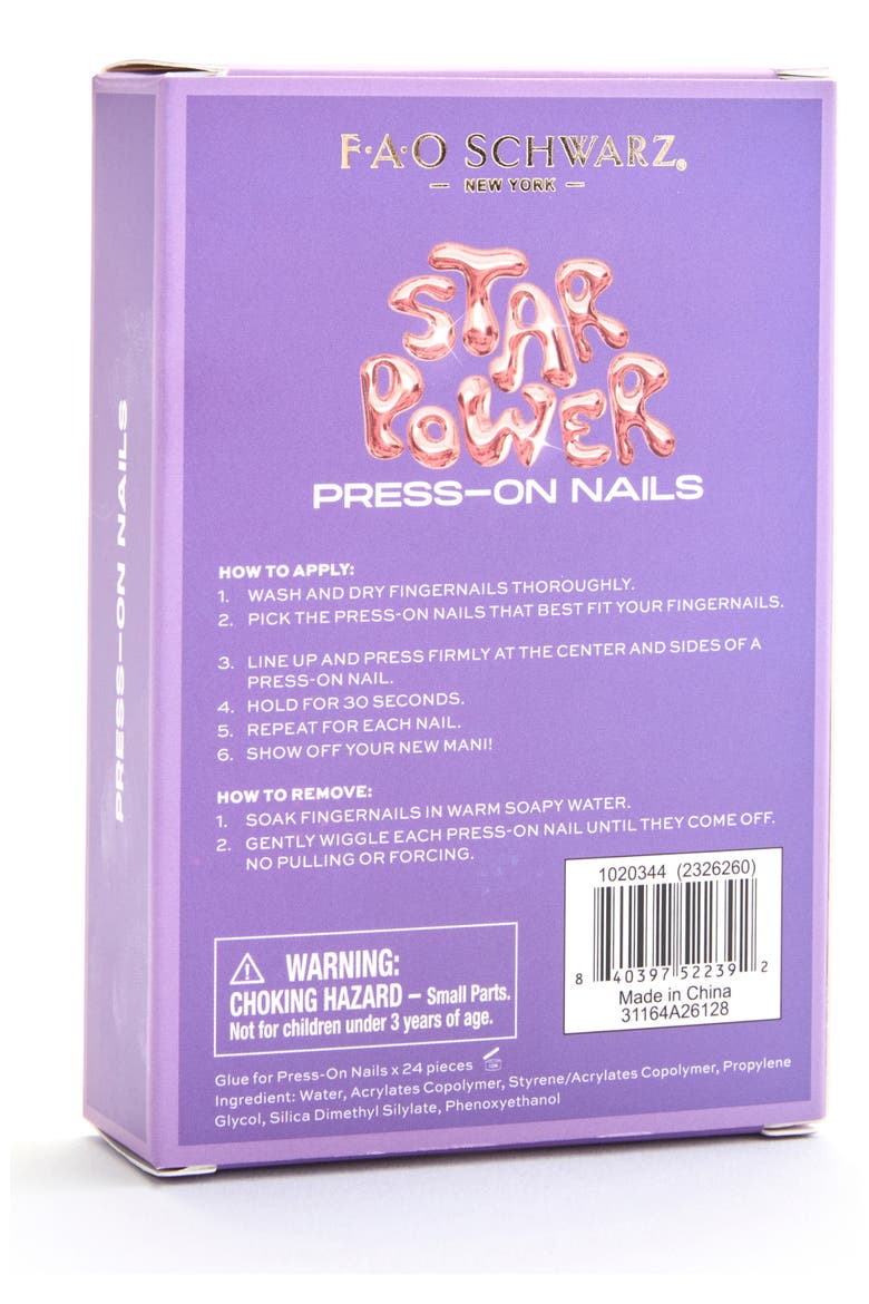Kids' Rainbow 24-Piece Press-On Nails Set, Alternate, color, OPEN MISCELLANEOUS