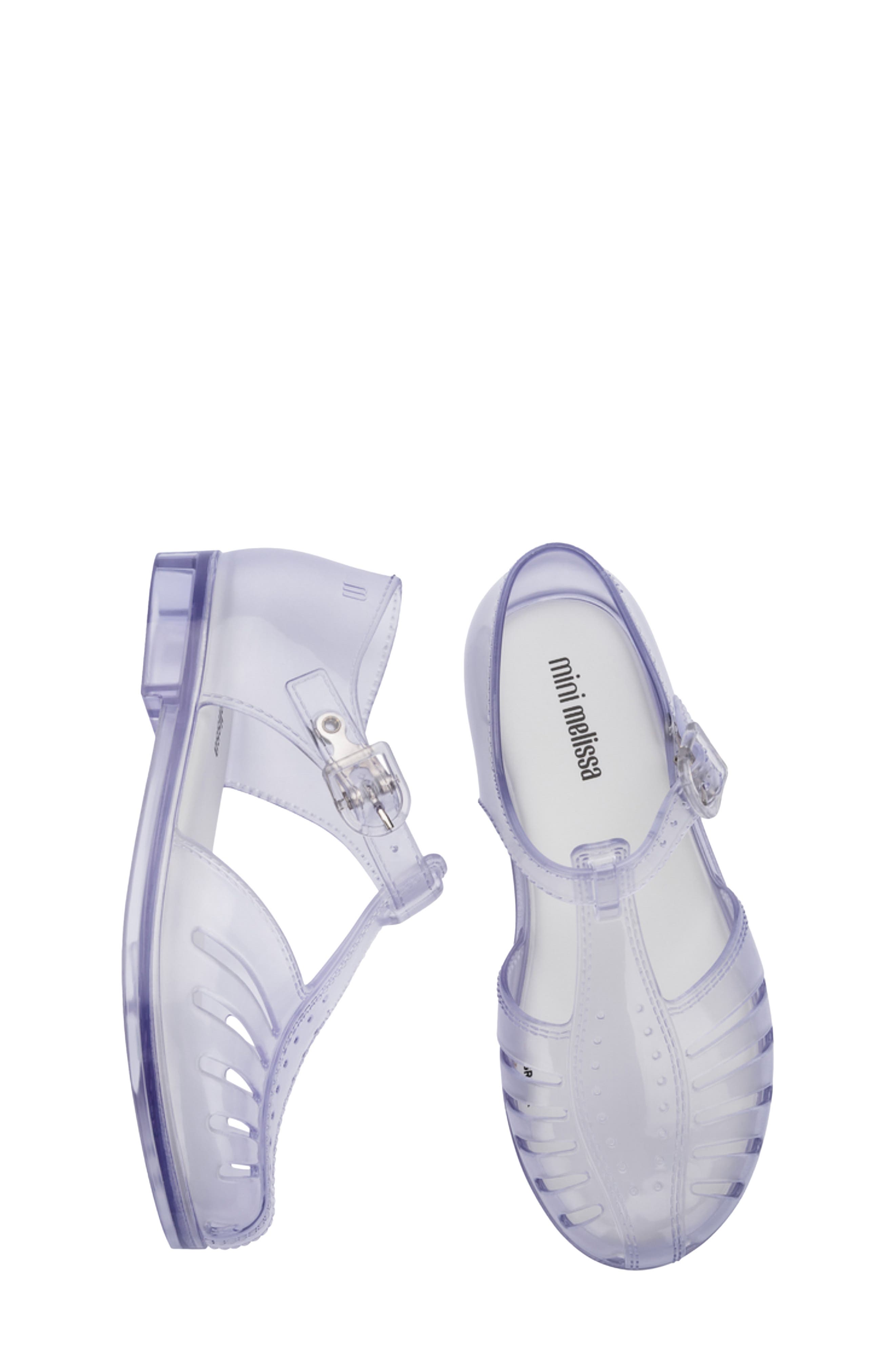 Kids' Aranha Fisherman Sandal, Alternate, color, CLEAR/ WHITE