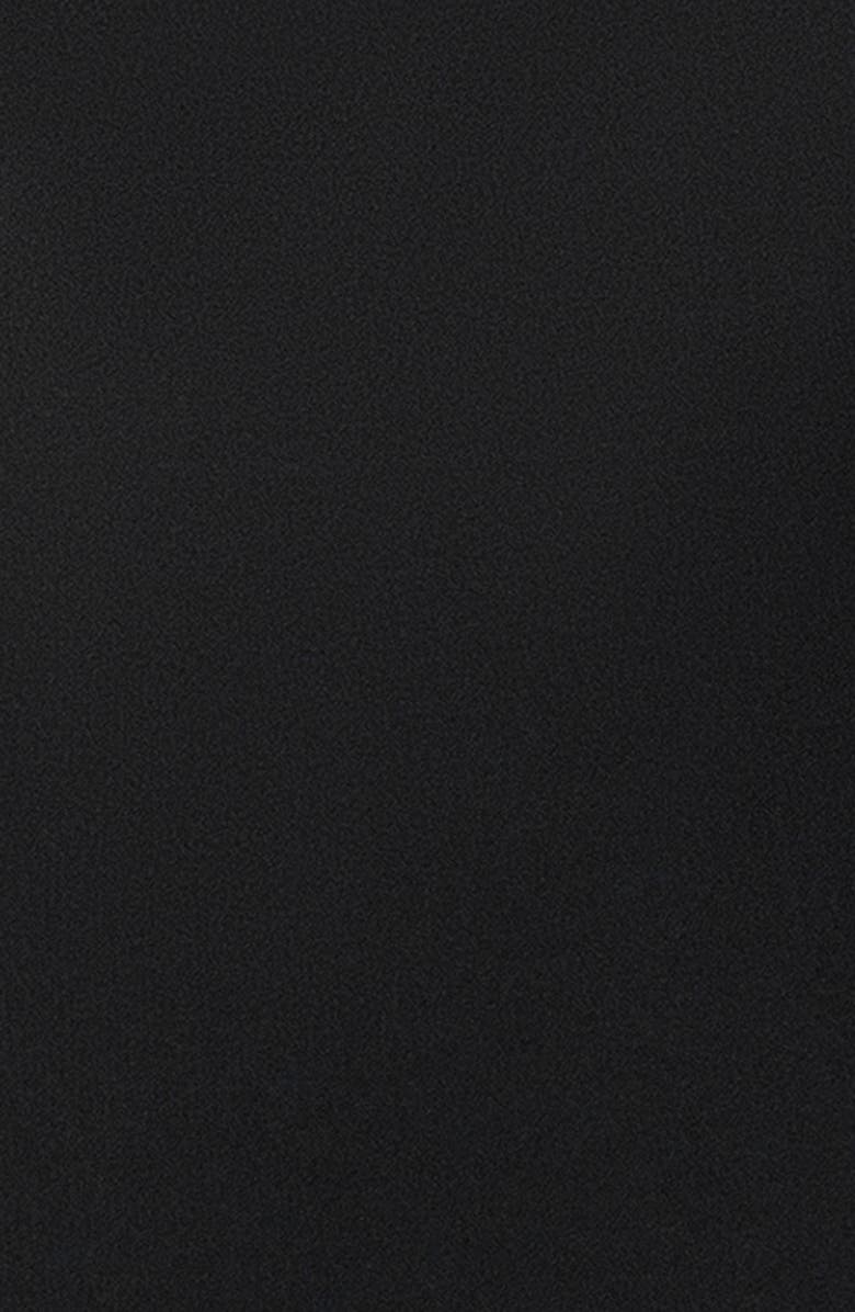 Xscape Evenings Off the Shoulder Scuba Mermaid Gown, Alternate, color, Black