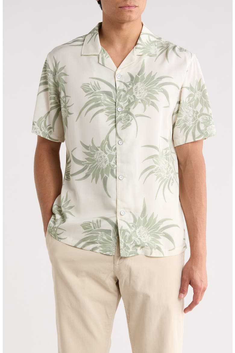Alan Floral Camp Shirt, Main, color, WHTMULT