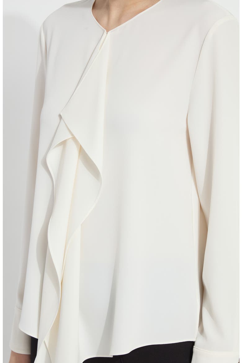 Celeste Flounced Blouse, Alternate, color, NATURAL PEARL